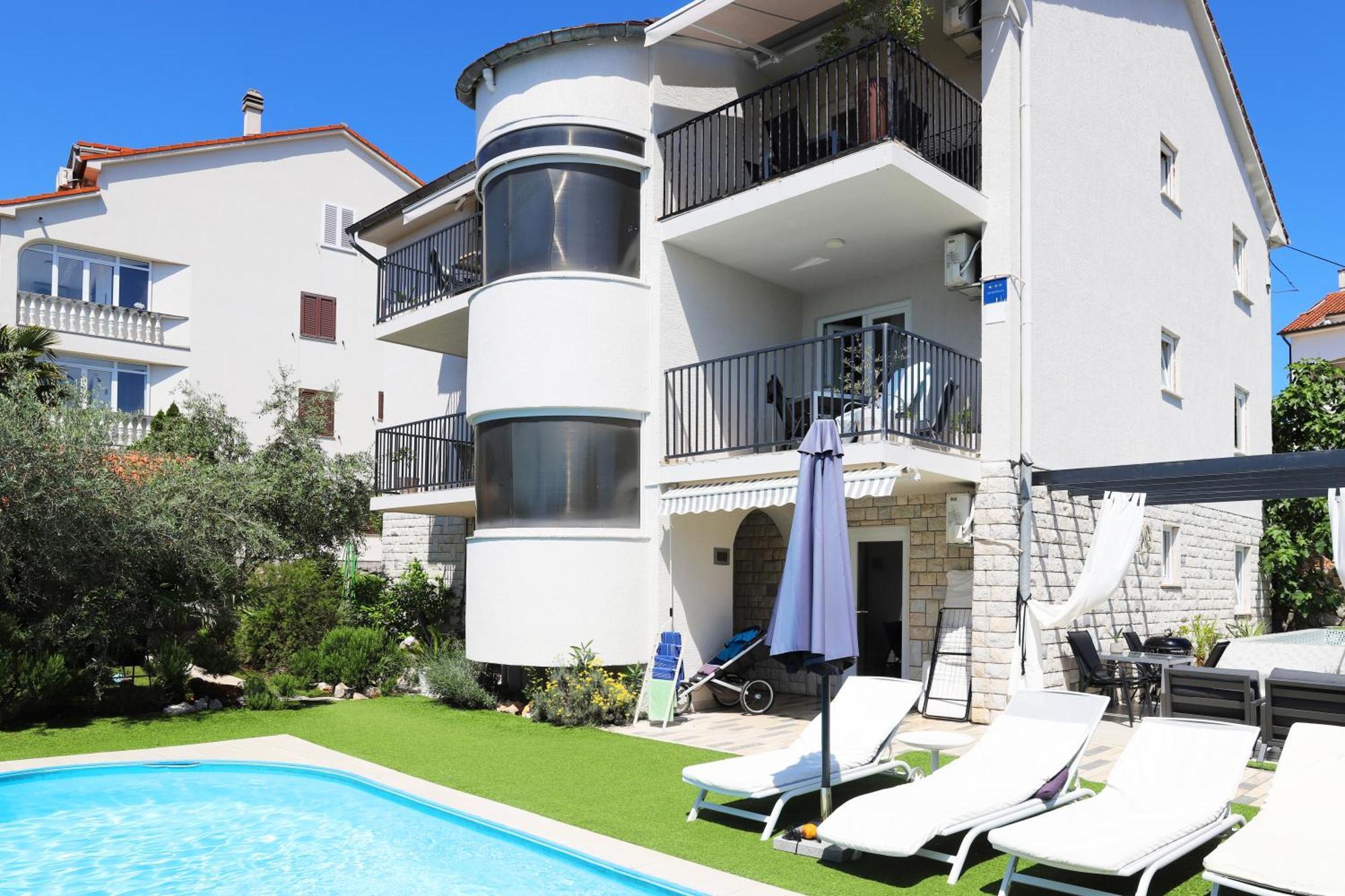 Apartments Skandi1 Malinska Kültér fotó